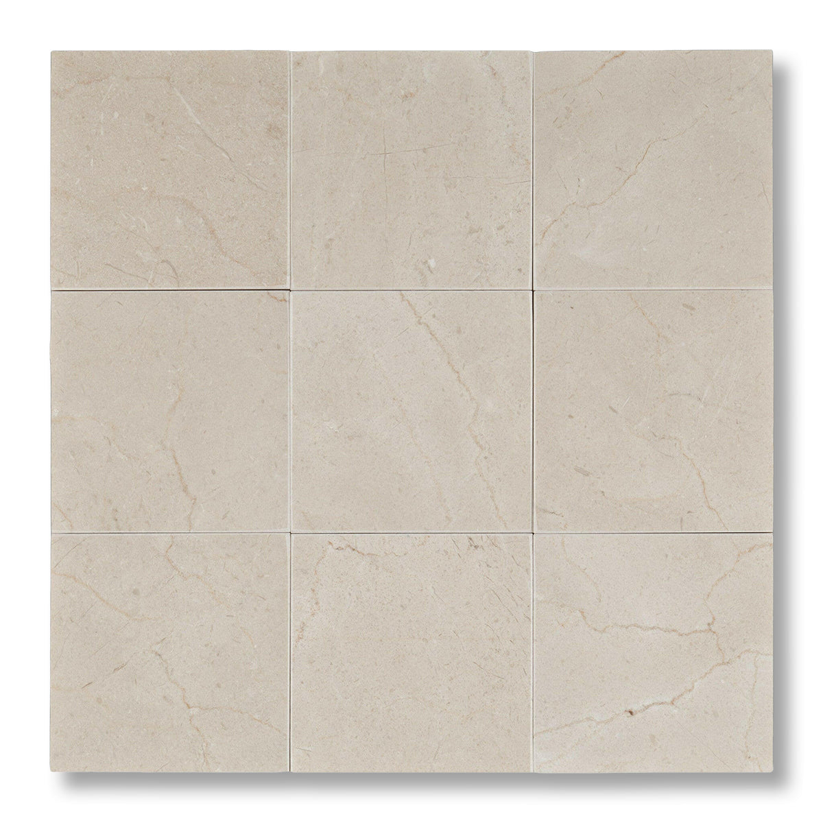 Special Cut | 4x4 Crema Marfil Marble Polished Tile - American Tile Depot
