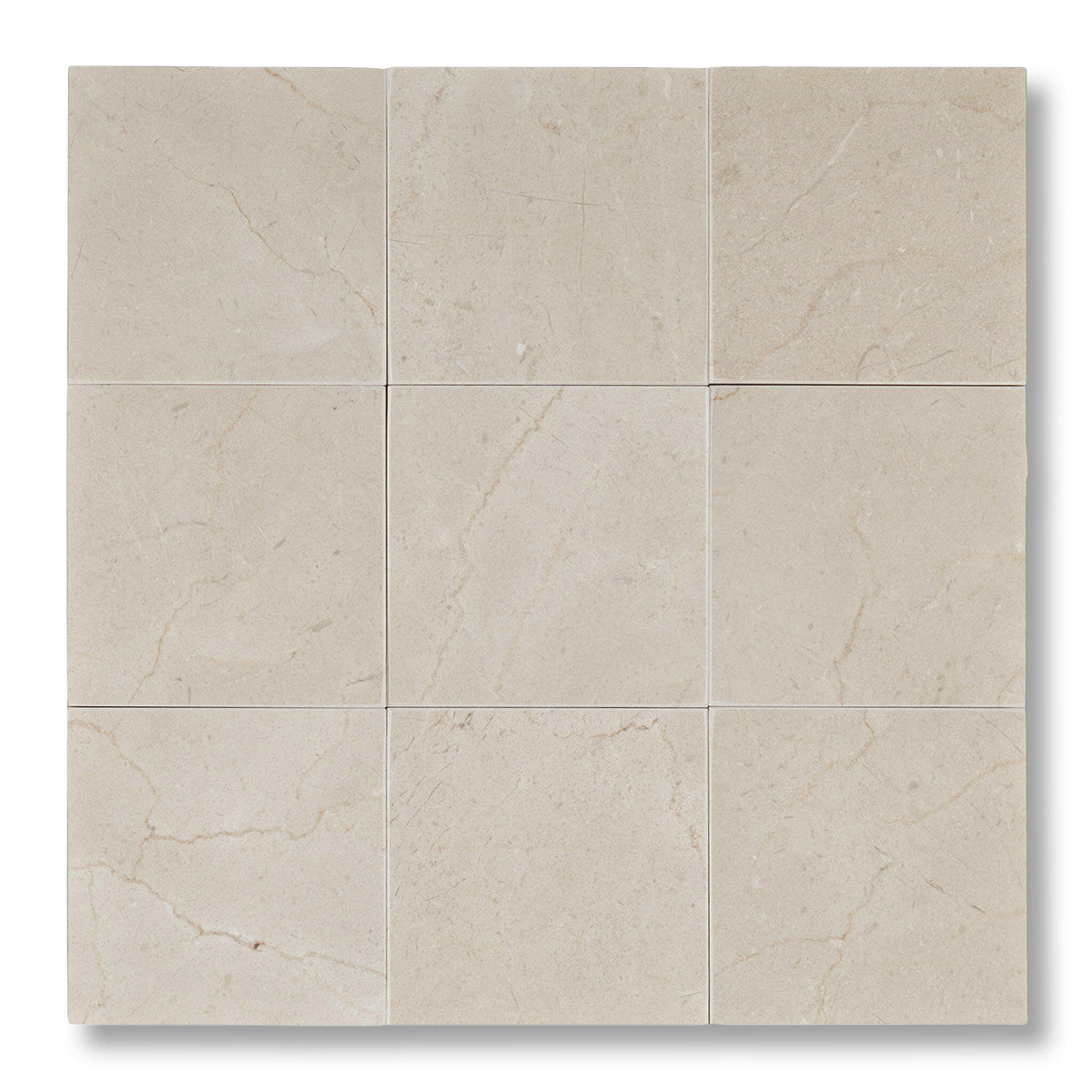 4x4 Crema Marfil Marble Honed Tile - American Tile Depot
