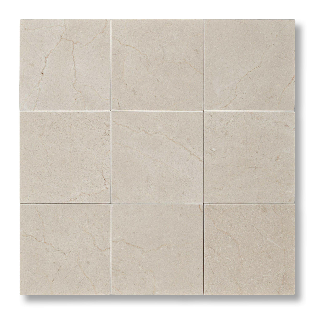 4x4 Crema Marfil Marble Honed Tile - American Tile Depot
