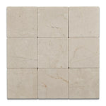 4x4 Crema Marfil Marble Tumbled Tile 4x4 Crema Marfil Marble Tumbled Tile - American Tile Depot