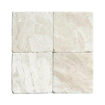 4x4 Diano Royal (Queen Beige) Marble Tumbled Tile - American Tile Depot