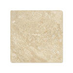 4x4 Durango Cream Travertine Tumbled Tile - American Tile Depot