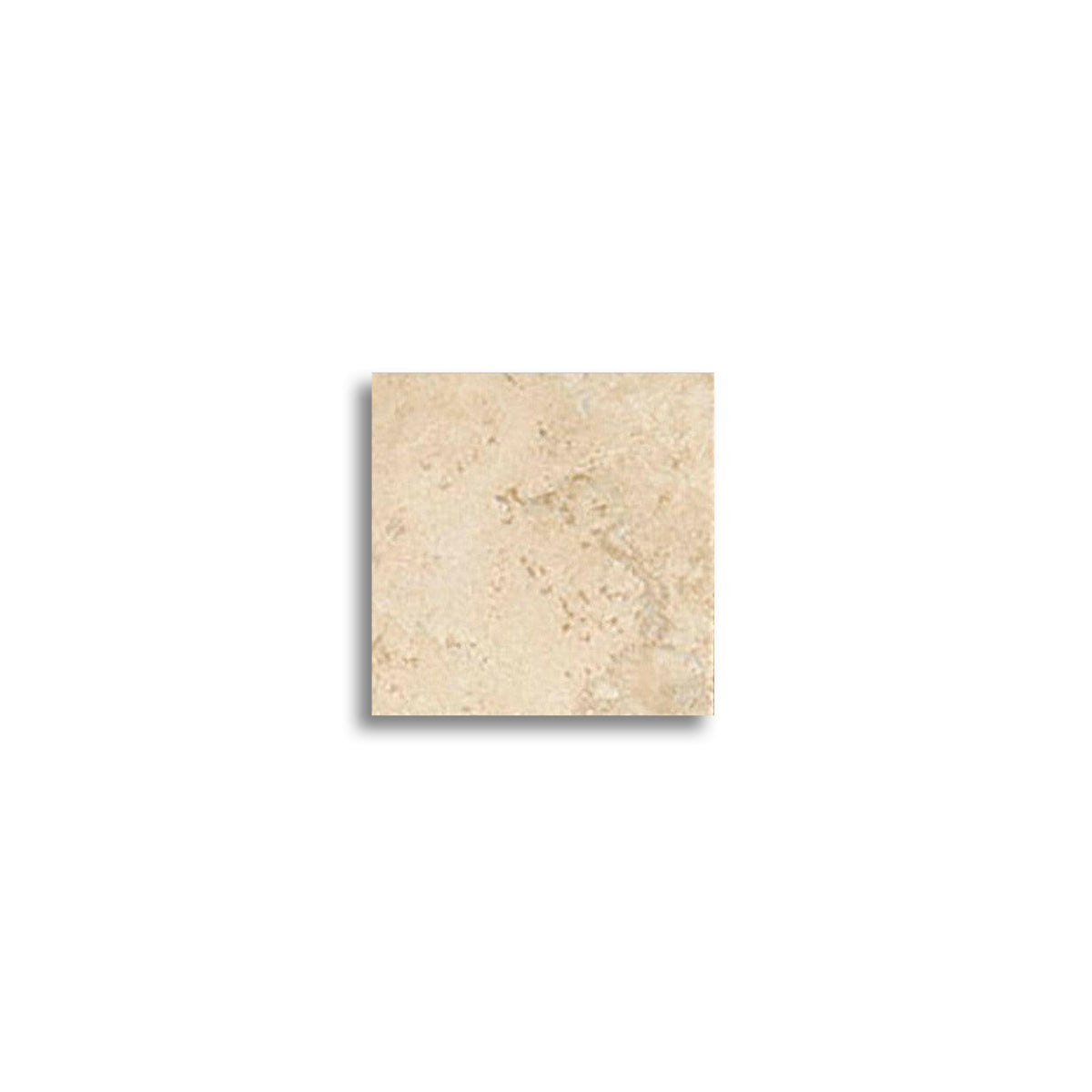 4x4 Ivory Travertine Filled & Honed Tile - American Tile Depot