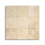 4x4 Ivory Travertine Filled & Honed Tile - American Tile Depot