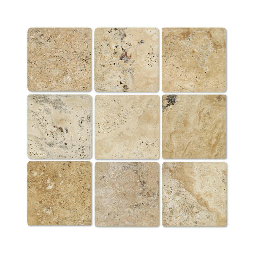 4x4 Philadelphia Travertine Tumbled Tile 4x4 Philadelphia Travertine Tumbled Tile - American Tile Depot