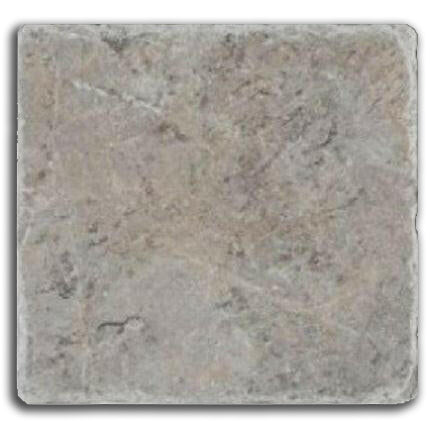 4x4 Tundra Gray (Atlantic Gray) Marble Tumbled Tile 4x4 Tundra Gray (Atlantic Gray) Marble Tumbled Tile - American Tile Depot