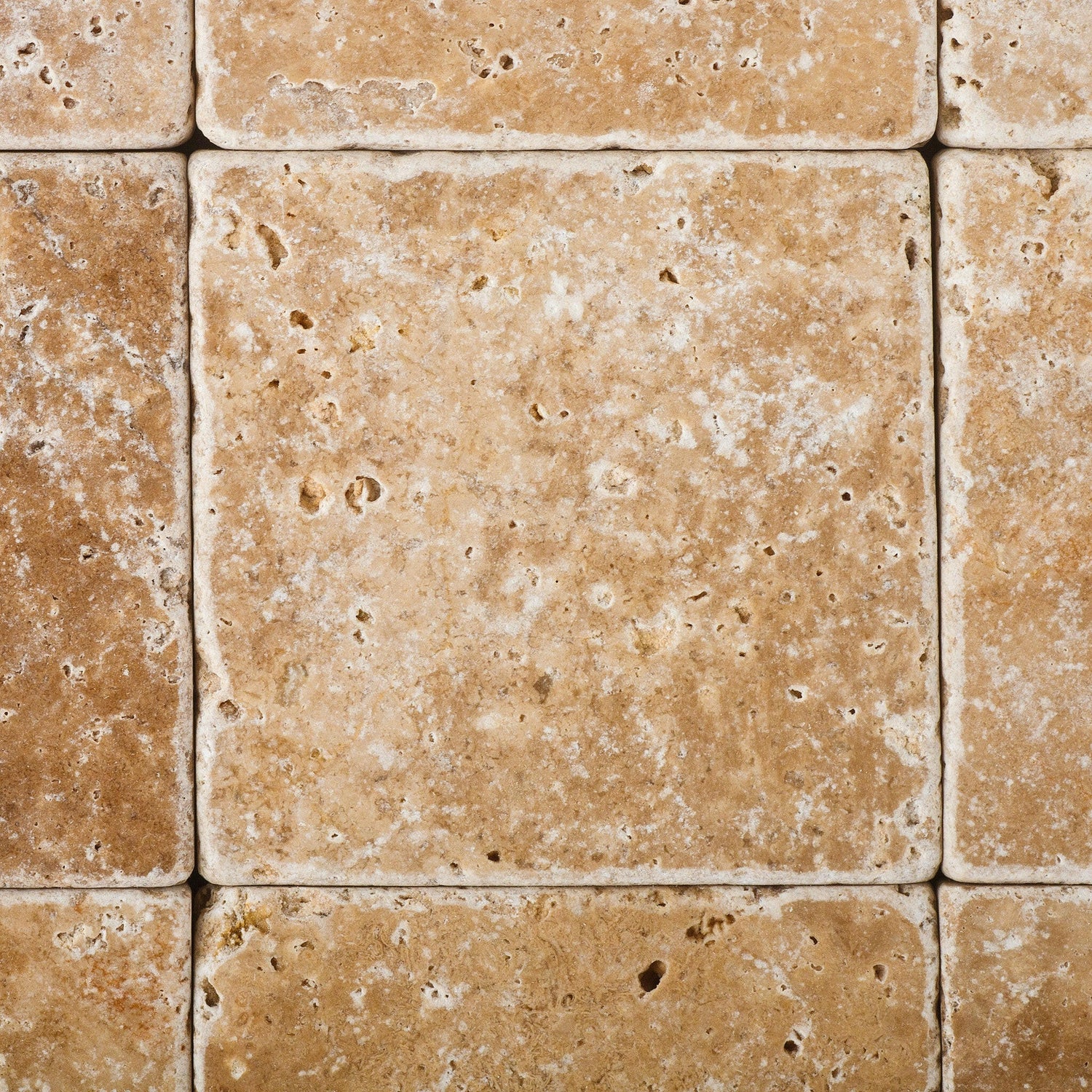 4x4 Walnut Travertine Tumbled Tile 4x4 Walnut Travertine Tumbled Tile - American Tile Depot