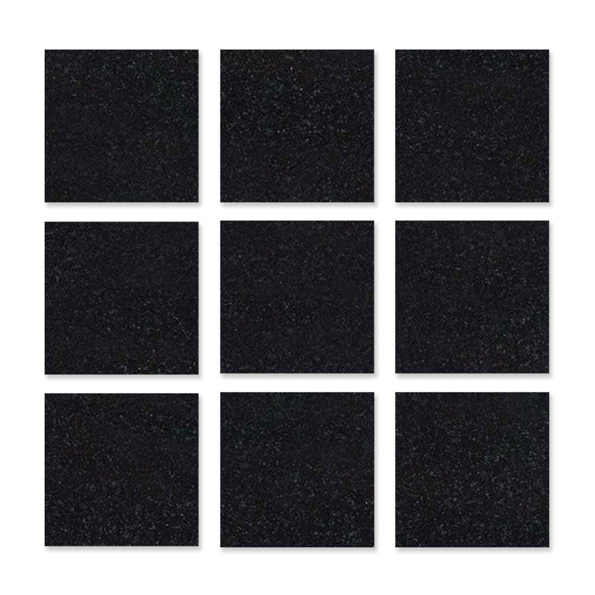 Special Cut | 4x4 Absolute Black Granite Polished Tile - American Tile Depot