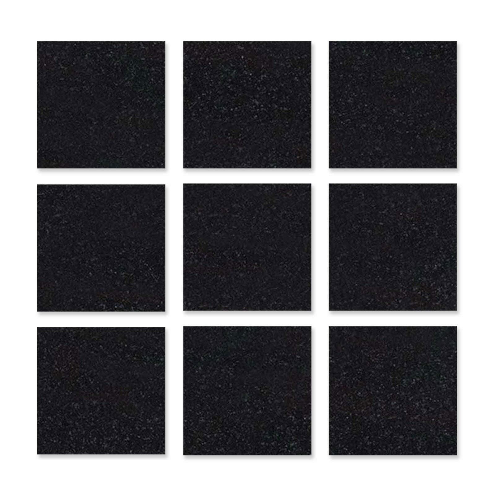 Special Cut | 4x4 Absolute Black Granite Polished Tile - American Tile Depot
