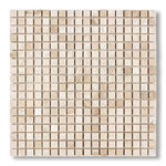5/8x5/8 Diano Royal (Queen Beige) Marble Polished Mosaic Tile - American Tile Depot