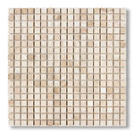 5/8x5/8 Diano Royal (Queen Beige) Marble Polished Mosaic Tile - American Tile Depot