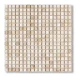 5/8x5/8 Diano Royal (Queen Beige) Marble Polished Mosaic Tile - American Tile Depot