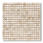 5/8x5/8 Diano Royal (Queen Beige) Marble Polished Mosaic Tile - American Tile Depot