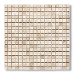 5/8x5/8 Diano Royal (Queen Beige) Marble Polished Mosaic Tile - American Tile Depot