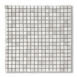 5/8x5/8 White Pearl / Botticino Marble Tumbled Mosaic Tile - American Tile Depot