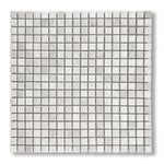 5/8x5/8 White Pearl / Botticino Marble Tumbled Mosaic Tile - American Tile Depot