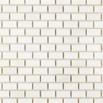 5/8x1 1/4 Bianco Dolomite Honed Baby Brick Mosaic Tile 5/8x1 1/4 Bianco Dolomite Honed Baby Brick Mosaic Tile - American Tile Depot