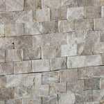 5/8x1 Tundra Gray (Atlantic Gray) Marble Split-Faced Mosaic Tile 5/8x1 Tundra Gray (Atlantic Gray) Marble Split-Faced Mosaic Tile - American Tile Depot
