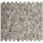 5/8x1 Tundra Gray (Atlantic Gray) Marble Split-Faced Mosaic Tile 5/8x1 Tundra Gray (Atlantic Gray) Marble Split-Faced Mosaic Tile - American Tile Depot