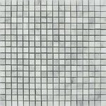 5/8x5/8 Bianco Venatino Marble Polished Mosaic Tile 5/8x5/8 Bianco Venatino Marble Polished Mosaic Tile - American Tile Depot