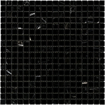 5/8x5/8 Black Marquina Marble Polished Mosaic Tile 5/8x5/8 Black Marquina Marble Polished Mosaic Tile - American Tile Depot