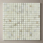 5/8x5/8 Calacatta Gold Marble Honed Mosaic Tile 5/8x5/8 Calacatta Gold Marble Honed Mosaic Tile - American Tile Depot