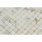 5/8x5/8 Calacatta Gold Marble Honed Mosaic Tile 5/8x5/8 Calacatta Gold Marble Honed Mosaic Tile - American Tile Depot