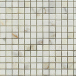 5/8x5/8 Calacatta Gold Marble Honed Mosaic Tile 5/8x5/8 Calacatta Gold Marble Honed Mosaic Tile - American Tile Depot