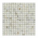 5/8x5/8 Calacatta Gold Marble Honed Mosaic Tile 5/8x5/8 Calacatta Gold Marble Honed Mosaic Tile - American Tile Depot