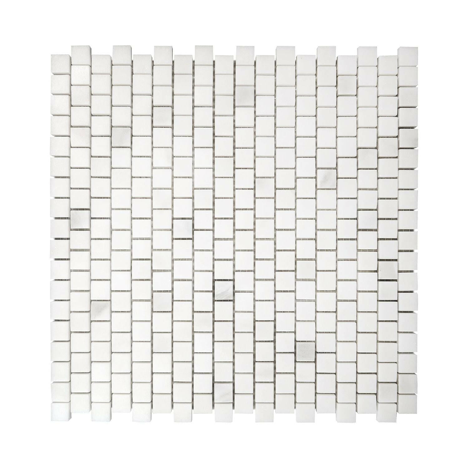 5/8x5/8 Calacatta Oliva Marble Polished Mosaic Tile 5/8x5/8 Calacatta Oliva Marble Polished Mosaic Tile - American Tile Depot