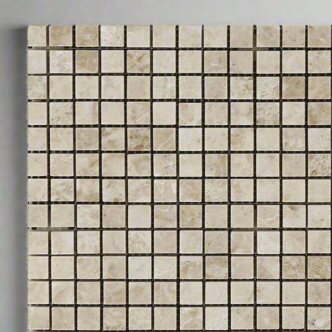 5/8x5/8 Cappuccino Marble Polished Mosaic Tile 5/8x5/8 Cappuccino Marble Polished Mosaic Tile - American Tile Depot