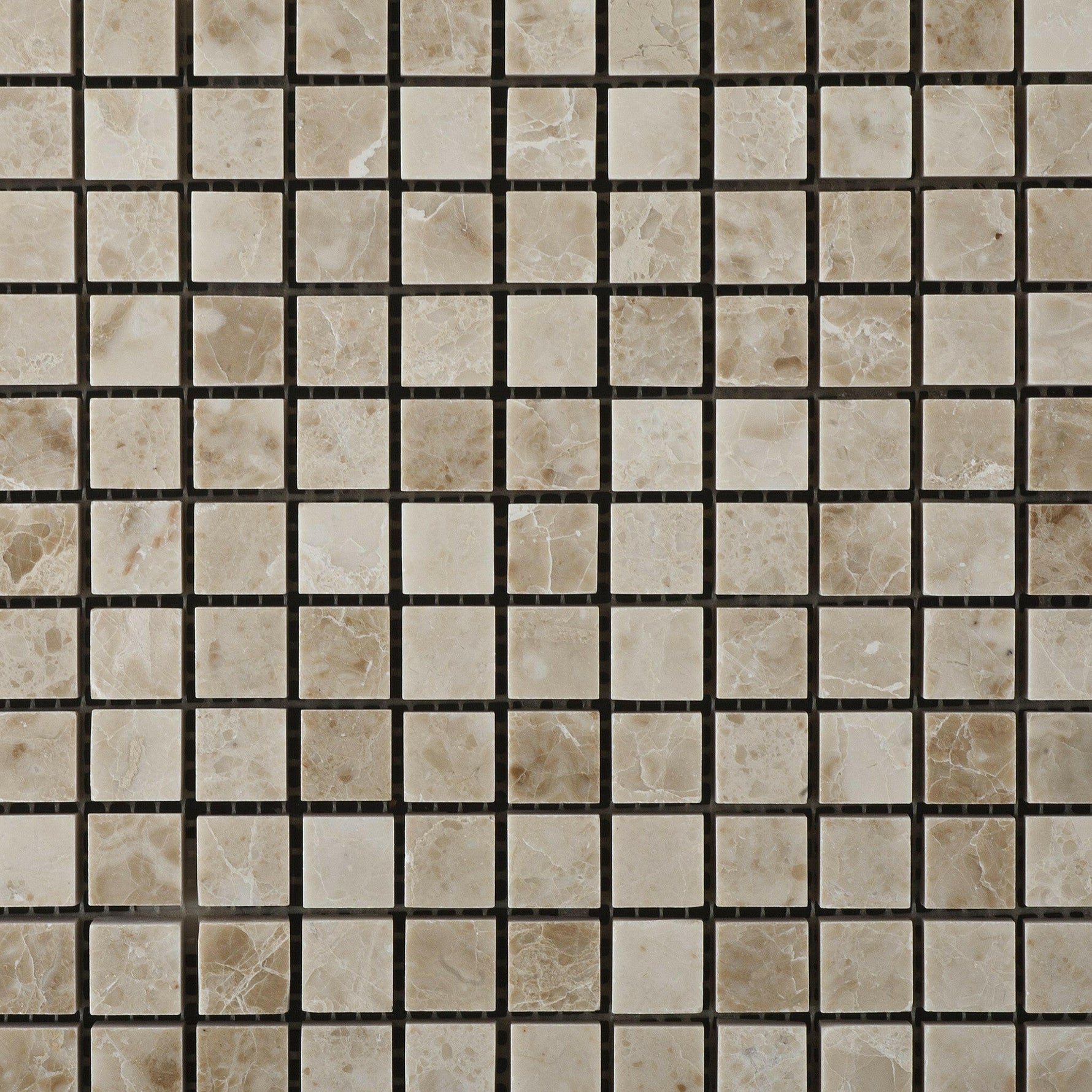 5/8x5/8 Cappuccino Marble Polished Mosaic Tile 5/8x5/8 Cappuccino Marble Polished Mosaic Tile - American Tile Depot