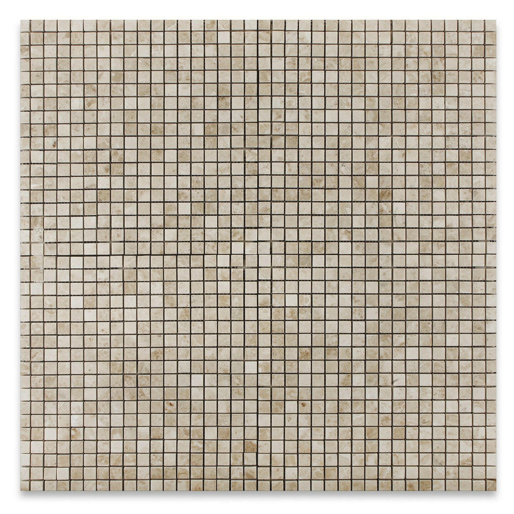 5/8x5/8 Cappuccino Marble Polished Mosaic Tile 5/8x5/8 Cappuccino Marble Polished Mosaic Tile - American Tile Depot