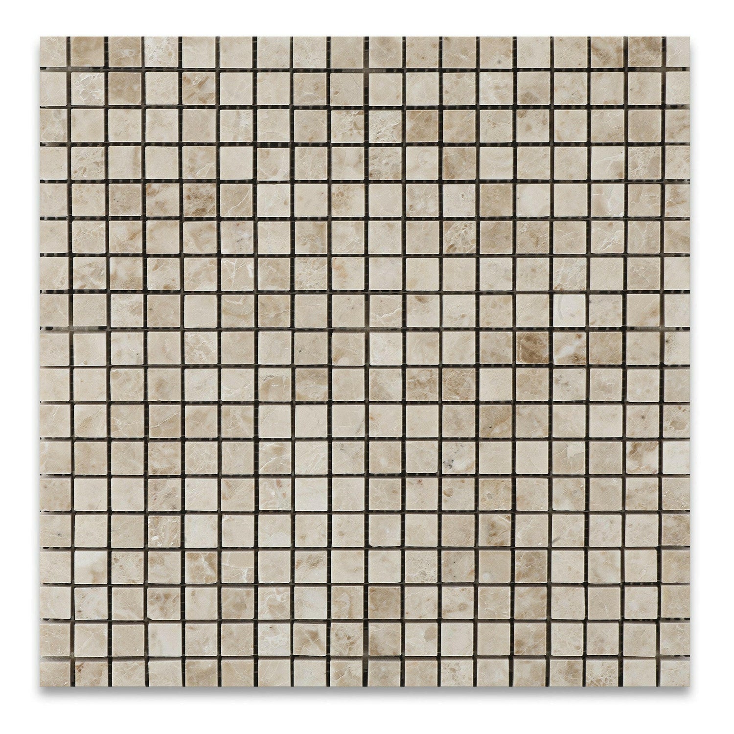 5/8x5/8 Cappuccino Marble Polished Mosaic Tile 5/8x5/8 Cappuccino Marble Polished Mosaic Tile - American Tile Depot