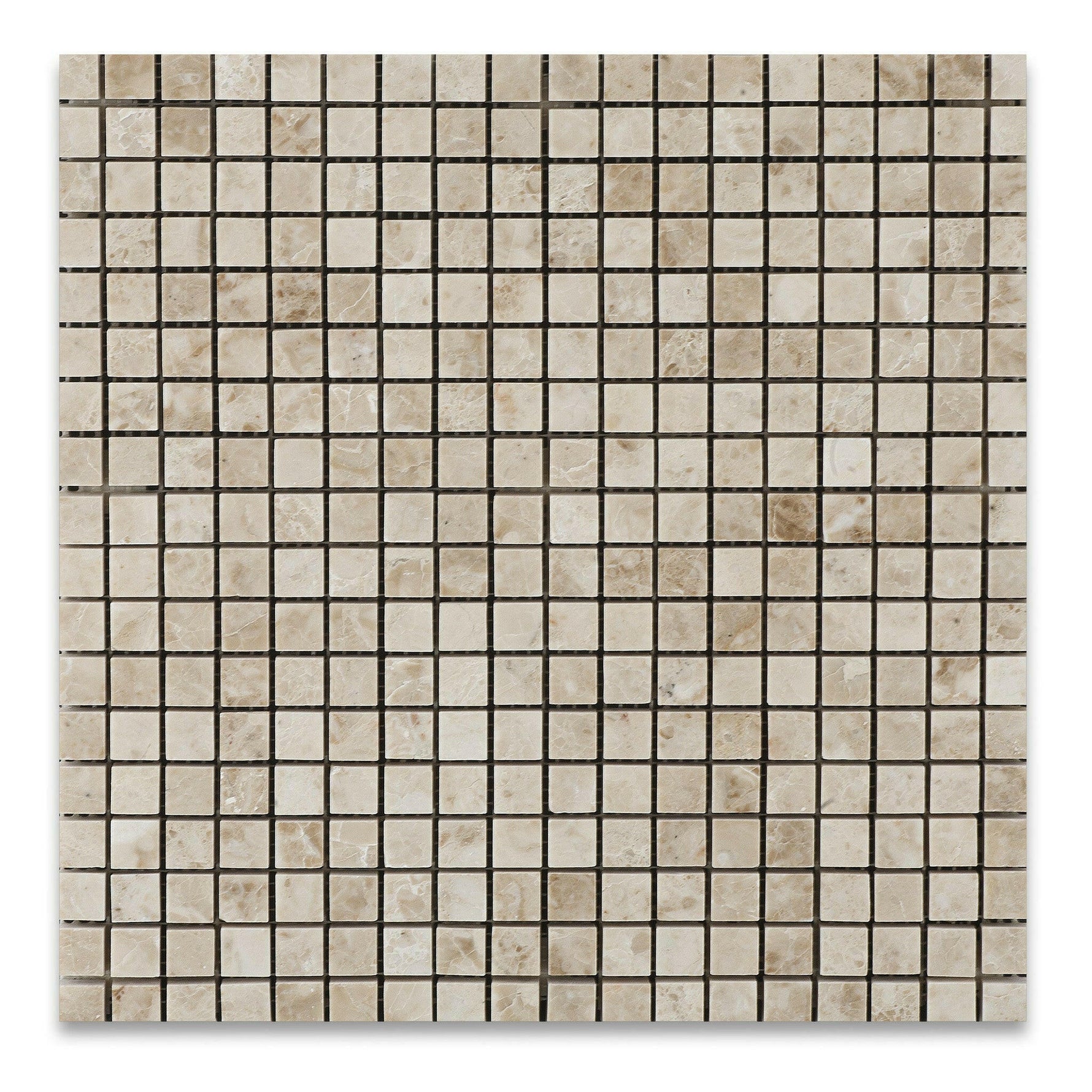 5/8x5/8 Cappuccino Marble Polished Mosaic Tile 5/8x5/8 Cappuccino Marble Polished Mosaic Tile - American Tile Depot