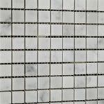 5/8x5/8 Carrara White Marble Honed Mosaic Tile 5/8x5/8 Carrara White Marble Honed Mosaic Tile - American Tile Depot