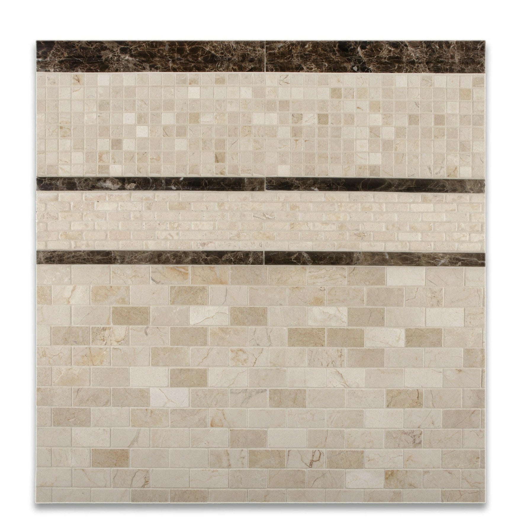 5/8x5/8 Crema Marfil Marble Honed Mosaic Tile 5/8x5/8 Crema Marfil Marble Honed Mosaic Tile - American Tile Depot