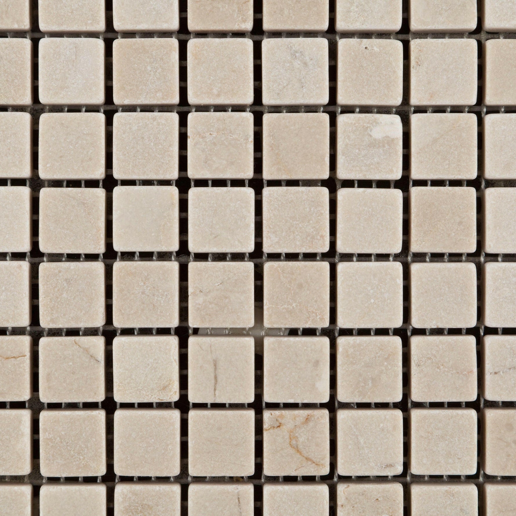 5/8x5/8 Crema Marfil Marble Tumbled Mosaic Tile 5/8x5/8 Crema Marfil Marble Tumbled Mosaic Tile - American Tile Depot