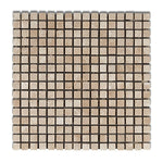 5/8x5/8 Durango Cream Travertine Tumbled Mosaic Tile 5/8x5/8 Durango Cream Travertine Tumbled Mosaic Tile - American Tile Depot
