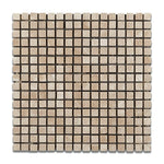 5/8x5/8 Durango Cream Travertine Tumbled Mosaic Tile 5/8x5/8 Durango Cream Travertine Tumbled Mosaic Tile - American Tile Depot