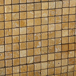 5/8x5/8 Gold / Yellow Travertine Tumbled Mosaic Tile 5/8x5/8 Gold / Yellow Travertine Tumbled Mosaic Tile - American Tile Depot