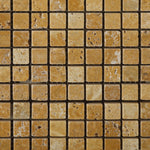 5/8x5/8 Gold / Yellow Travertine Tumbled Mosaic Tile 5/8x5/8 Gold / Yellow Travertine Tumbled Mosaic Tile - American Tile Depot
