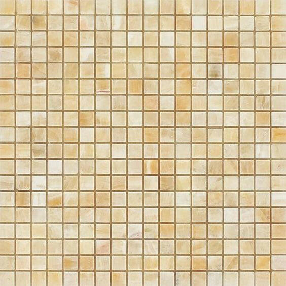 5/8x5/8 Honey Onyx Polished Mosaic Tile 5/8x5/8 Honey Onyx Polished Mosaic Tile - American Tile Depot