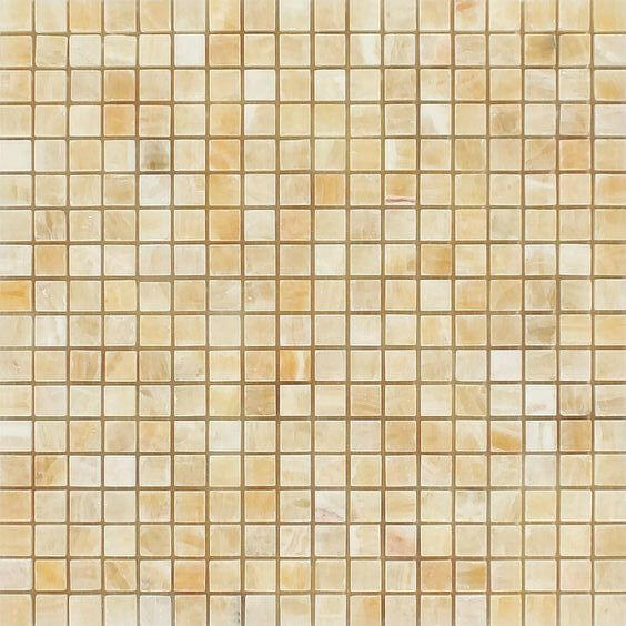 5/8x5/8 Honey Onyx Polished Mosaic Tile 5/8x5/8 Honey Onyx Polished Mosaic Tile - American Tile Depot