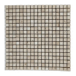 5/8x5/8 Ivory Travertine Tumbled Mosaic Tile 5/8x5/8 Ivory Travertine Tumbled Mosaic Tile - American Tile Depot