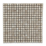 5/8x5/8 Ivory Travertine Tumbled Mosaic Tile 5/8x5/8 Ivory Travertine Tumbled Mosaic Tile - American Tile Depot