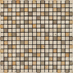5/8x5/8 Mixed Travertine Tumbled Mosaic Tile 5/8x5/8 Mixed Travertine Tumbled Mosaic Tile - American Tile Depot