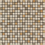 5/8x5/8 Mixed Travertine Tumbled Mosaic Tile 5/8x5/8 Mixed Travertine Tumbled Mosaic Tile - American Tile Depot