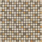 5/8x5/8 Mixed Travertine Tumbled Mosaic Tile 5/8x5/8 Mixed Travertine Tumbled Mosaic Tile - American Tile Depot