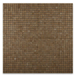 5/8x5/8 Noce Travertine Tumbled Mosaic Tile 5/8x5/8 Noce Travertine Tumbled Mosaic Tile - American Tile Depot